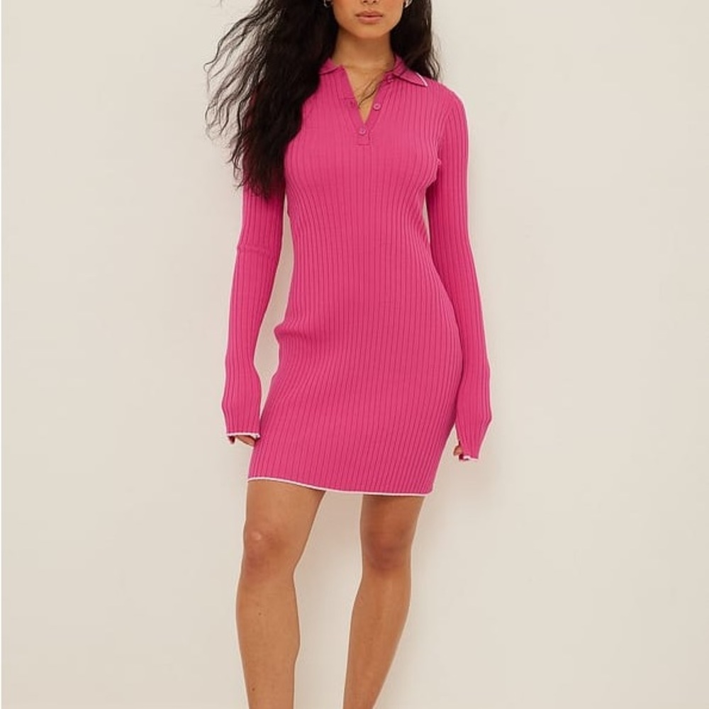 IDA Zeile x NA-KD Knitted Colllar Mini Dress | NWT